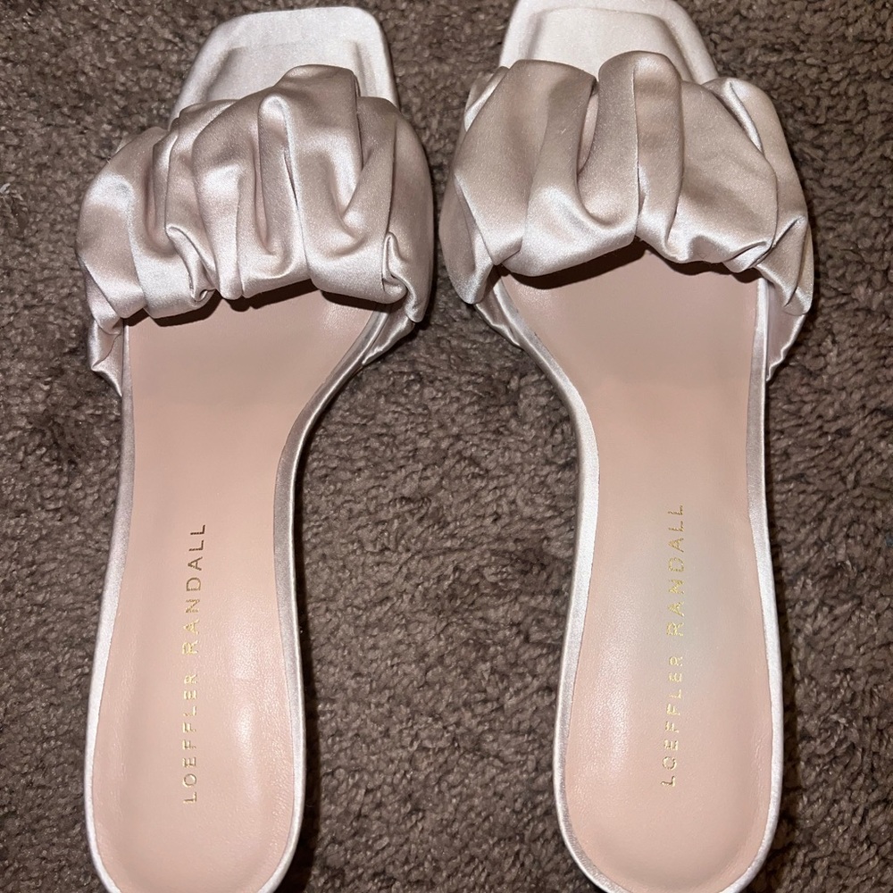 Loeffler Randall Bianca Cream Kitten Heels